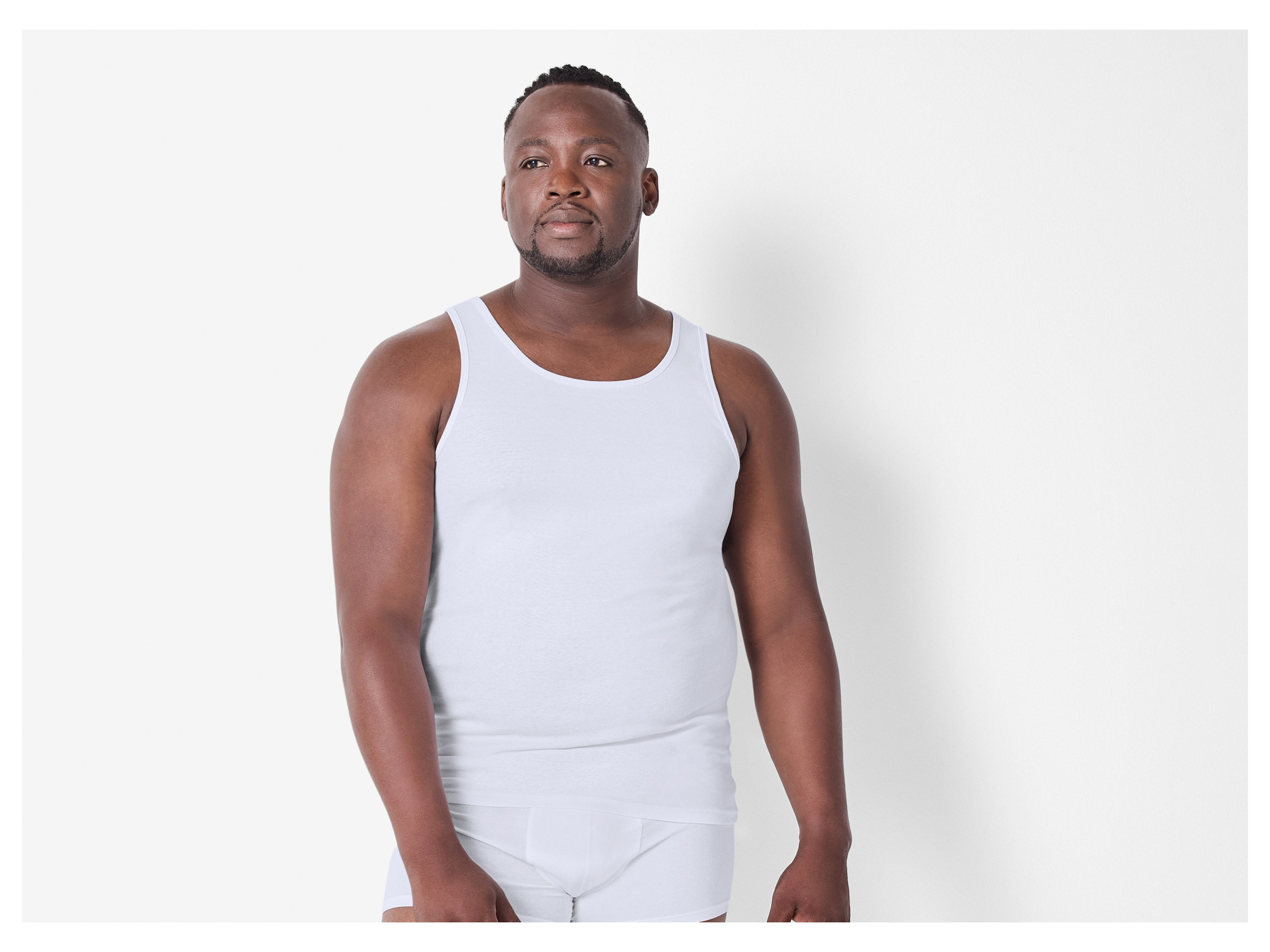 Thumbnail - esmara Men Herren Achselhemd Feinripp 3er (Weiß, 9/3XL)