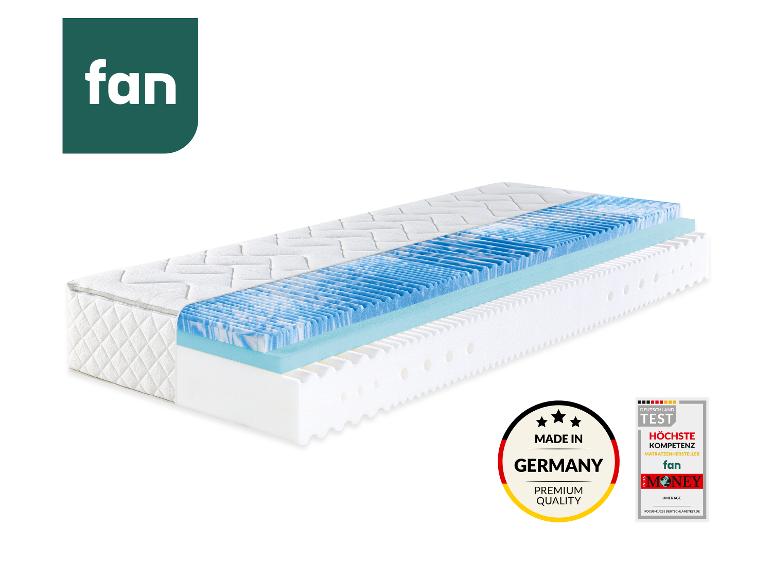 Matratze mit offener Schichtstruktur, die hohe Kompetenz und Qualität anzeigt.