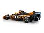 LEGO McLaren Formel-1-Rennwagen mit Chrome- und Dropbox-Logos.