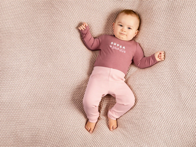 Gehe zu Vollbildansicht: LUPILU® Baby Leggings, 3 Stück, mit Bio-Baumwolle - Bild 11