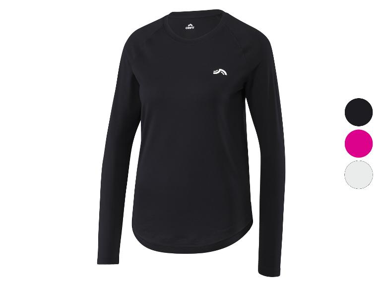 Schwarzes Crivit Damen Langarm-Sportshirt