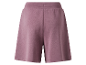 Lilafarbene Damen Shorts.