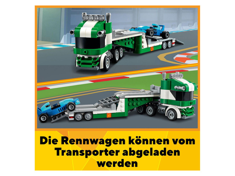 Gehe zu Vollbildansicht: LEGO® Creator 31113 »Rennwagentransporter« - Bild 8