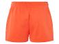 Orangene Shorts mit elastischem Bund.