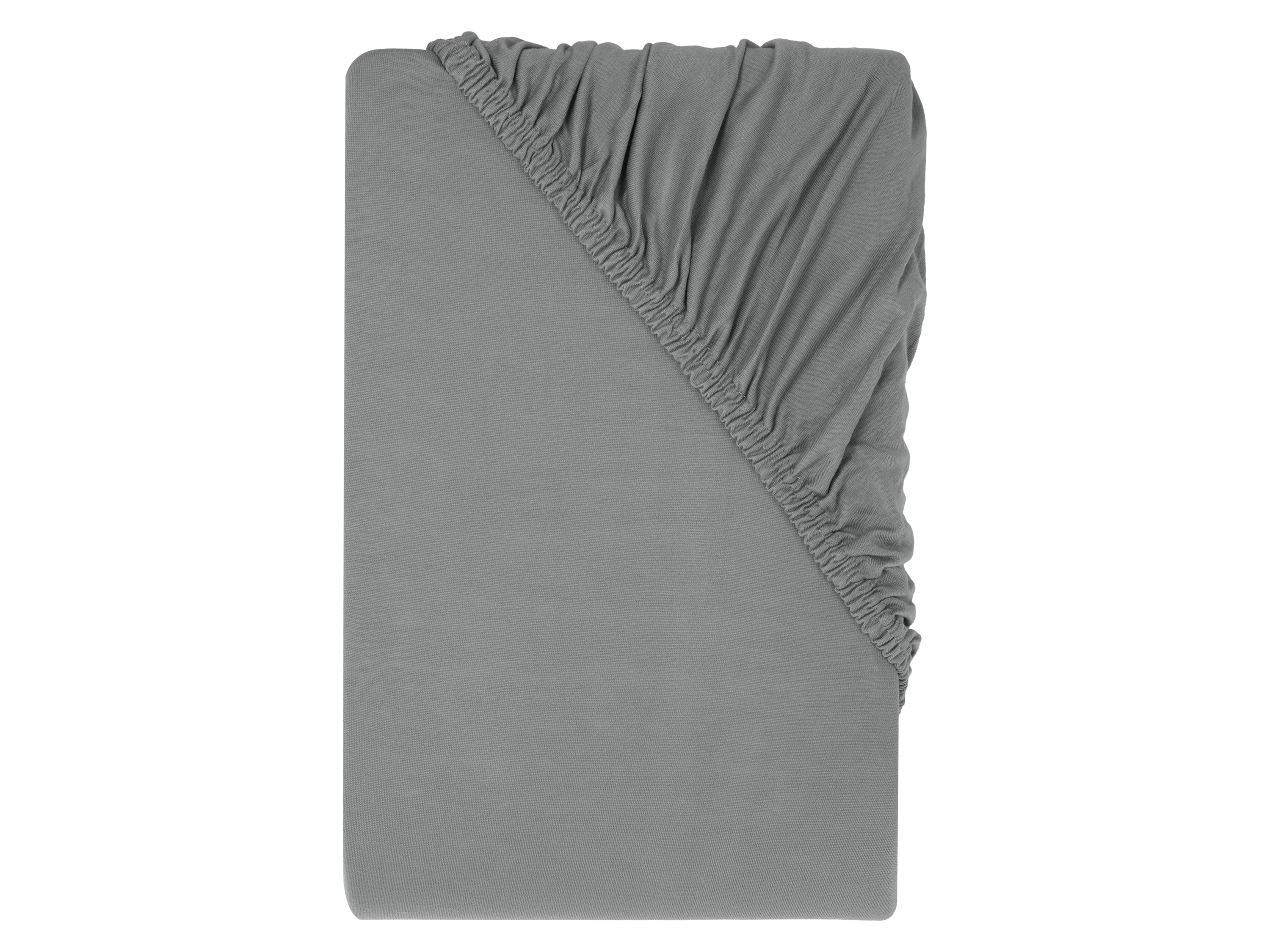 LIVARNO® Jersey-Spannbettlaken, 90-100 x 200 cm (Grau)