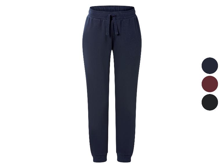 Blaue Damen-Jogginghose mit Kordelzug, auch in Burgunderrot und Schwarz erhältlich.