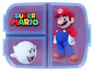 Eine Super Mario Lunchbox mit Bildern von Mario und Boo.