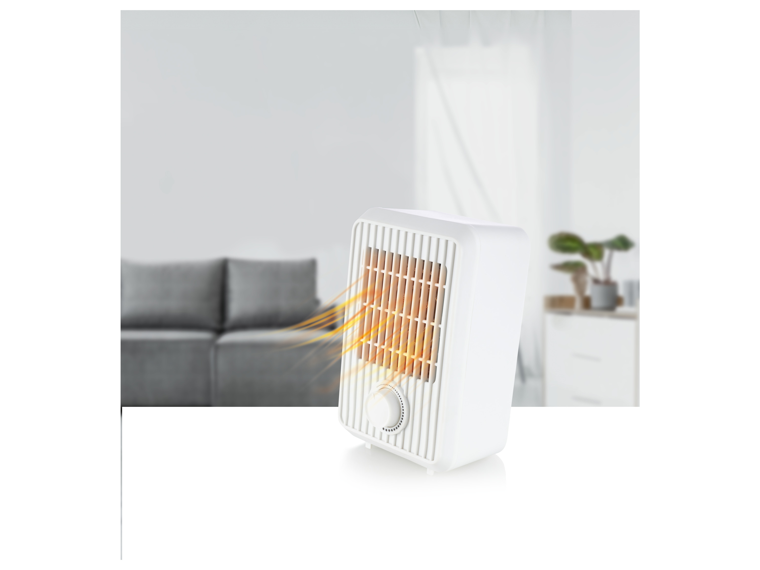 SILVERCREST® Tischheizlüfter STHL 600 A1 (Weiß) – Bild 2 von 4