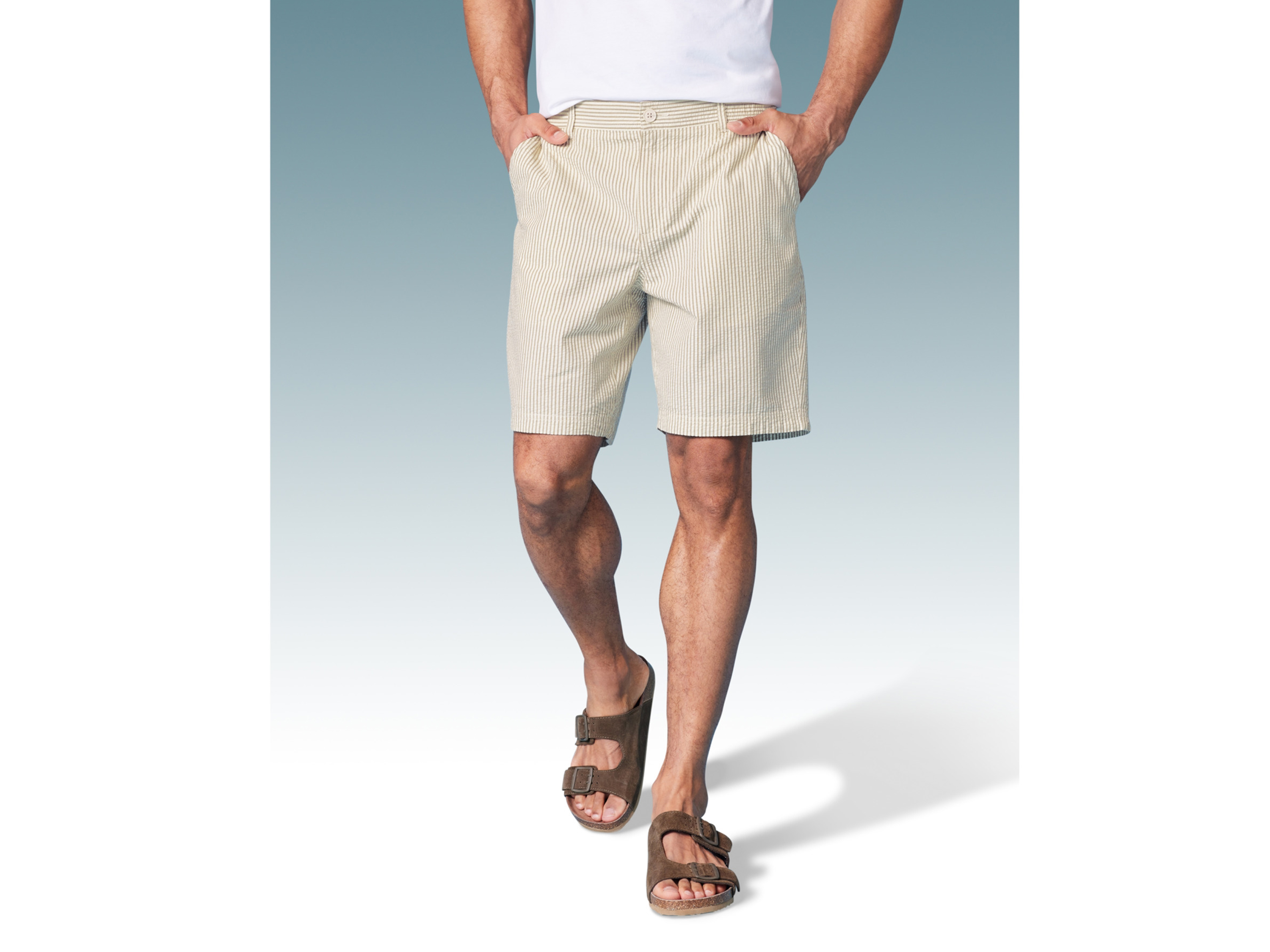 LIVERGY® Herren Shorts (Streifen, M (48/50)) – Bild 2 von 3