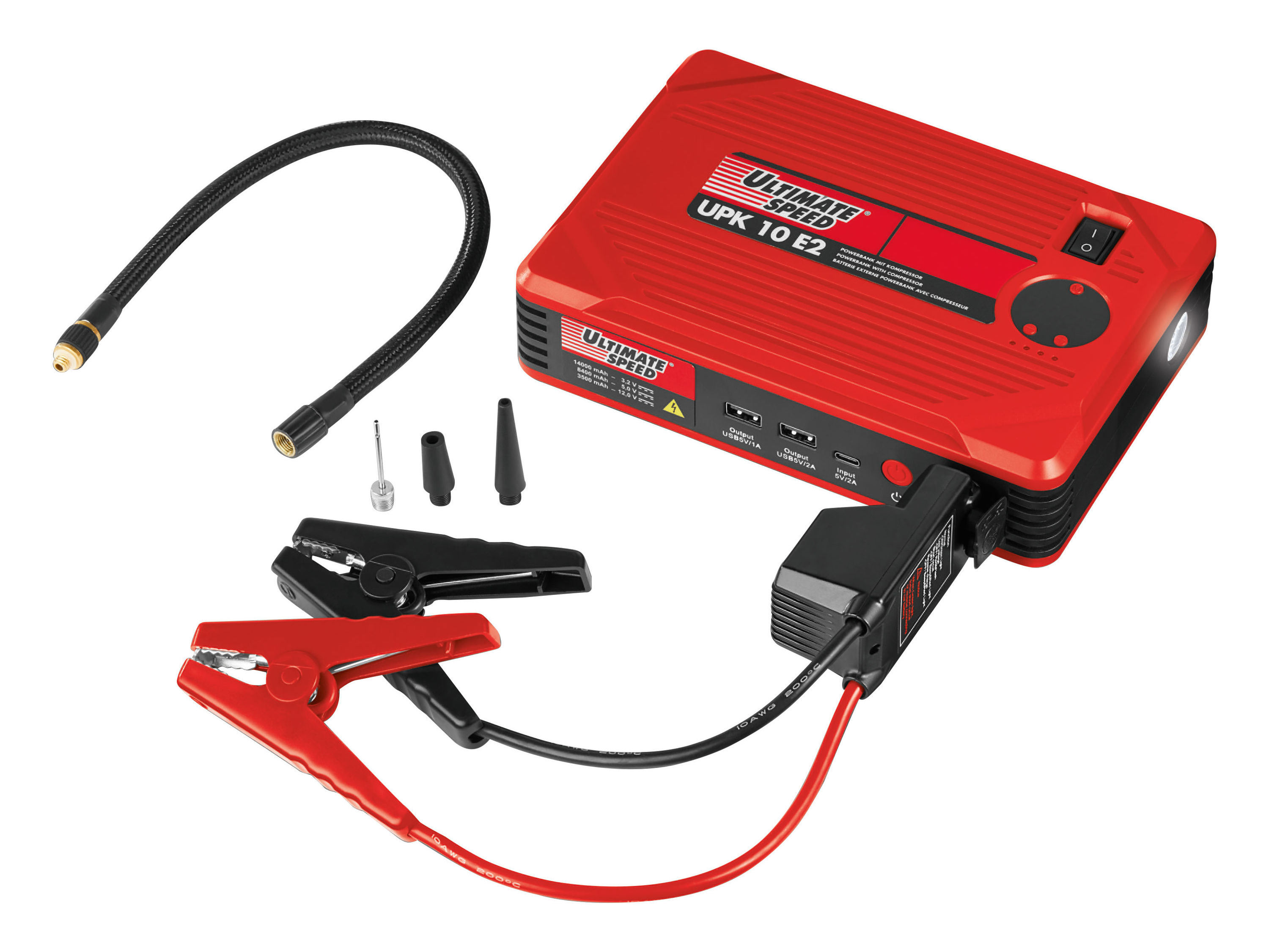 Angebot Lidl ULTIMATE SPEED Autostarthilfe mit Kompressor