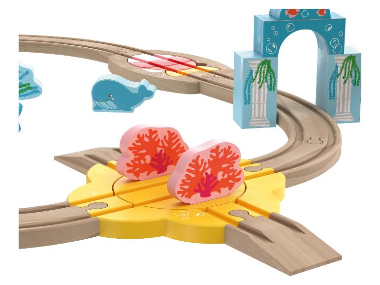 Holz Eisenbahnset »Montessori-Set / Unterwasserwelt«