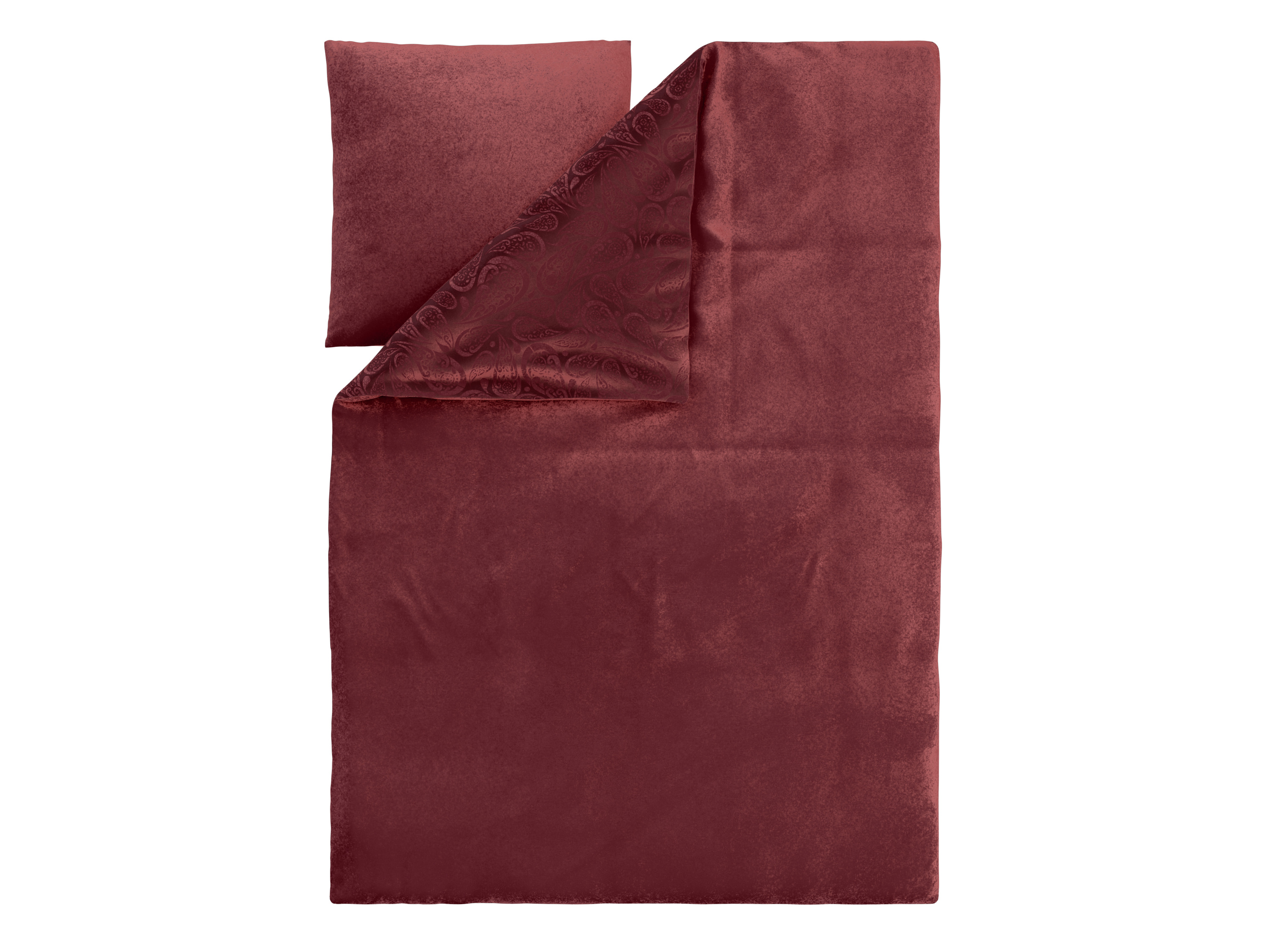 Thumbnail - LIVARNO® Plüsch-Wendebettwäsche (Rot)