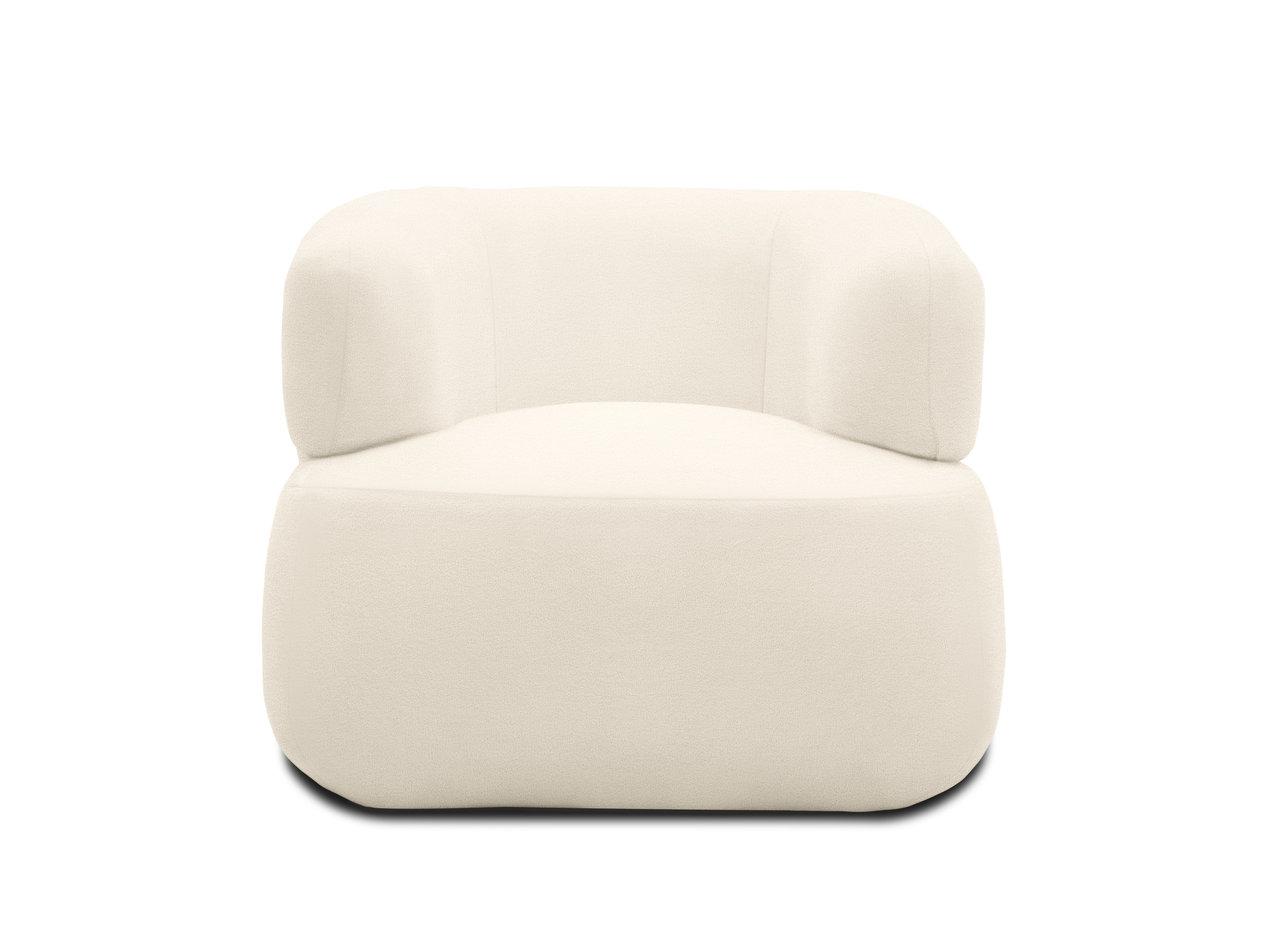 Thumbnail - Domo 2-Sitzer Sofa  / Sessel »Calais«, im modernen Design (Sessel,  90 x 86 cm, Creme)
