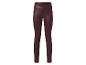 Dunkelrote Kunstleder-Leggings mit hoher Taille
