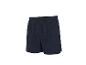Dunkelblaue Herren-Shorts mit elastischem Bund.
