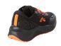 Schwarze Laufschuhe mit orangenen Details