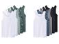 Set Herren-Tanktops in Weiß, Grün, Blau, Grau und Schwarz