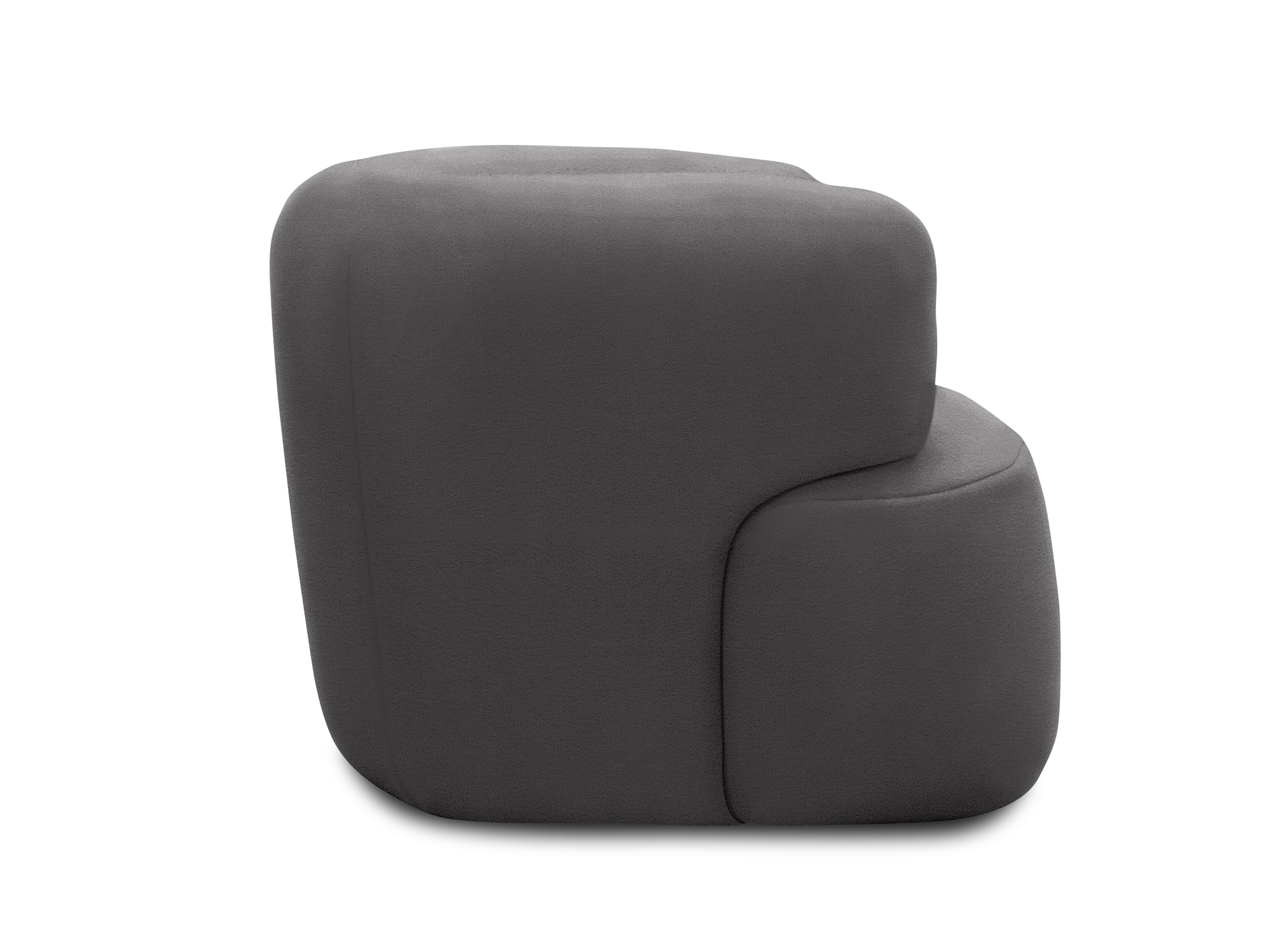 Thumbnail - Domo 2-Sitzer Sofa  / Sessel »Calais«, im modernen Design (Sessel,  90 x 86 cm, Dunkelgrau)