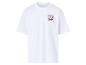 Weißes T-Shirt mit der Nummer 23 und dem Text „OUT OF THIS WORLD M.J Magic Air“.