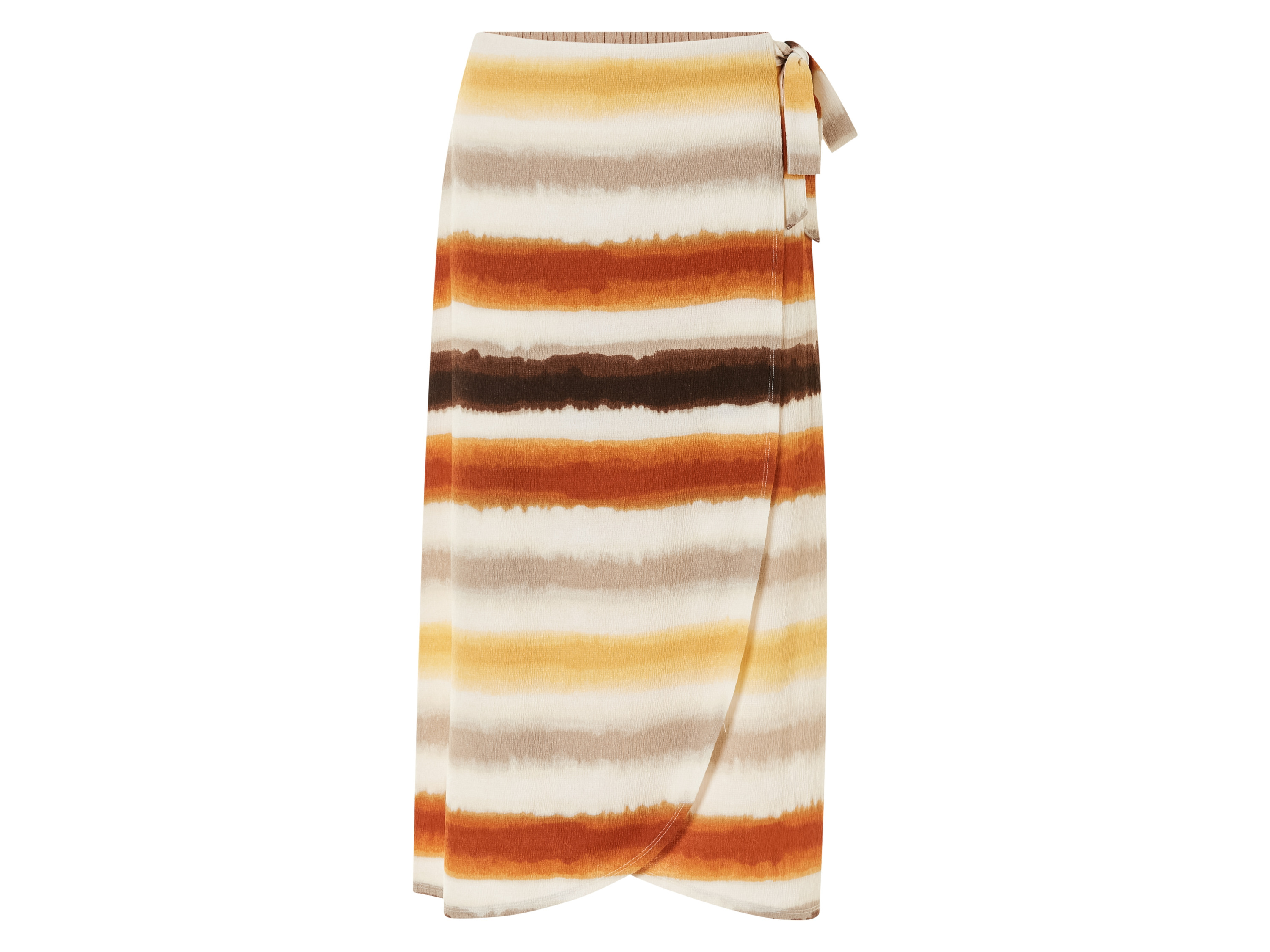 esmara® Damen Wickelrock (beige/gelb/orange, L (44/46))““ | creme