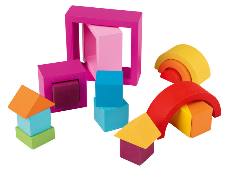 Gehe zu Vollbildansicht: Playtive Holz Regenbogen-Sets, nach Montessori-Art - Bild 14