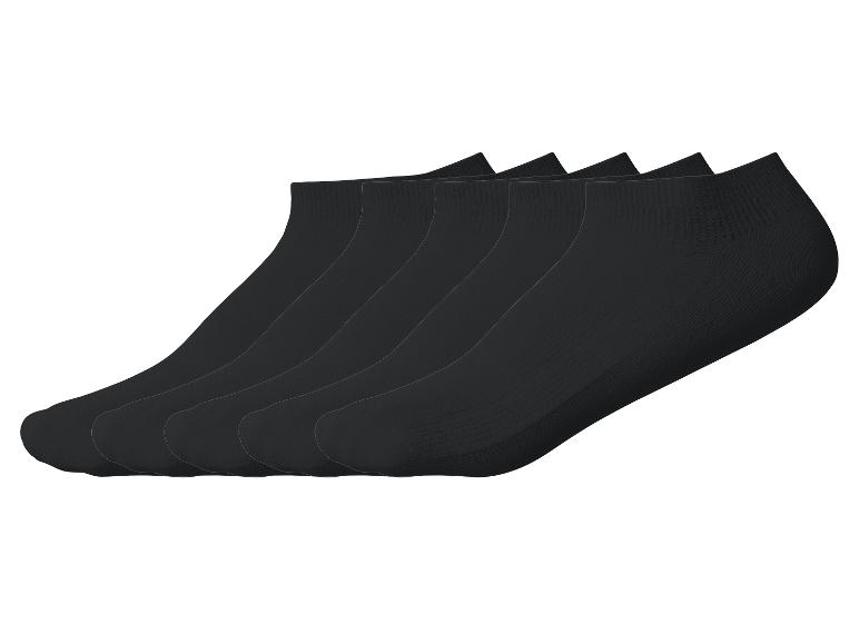 Fünf Paar schwarze Sneaker-Socken