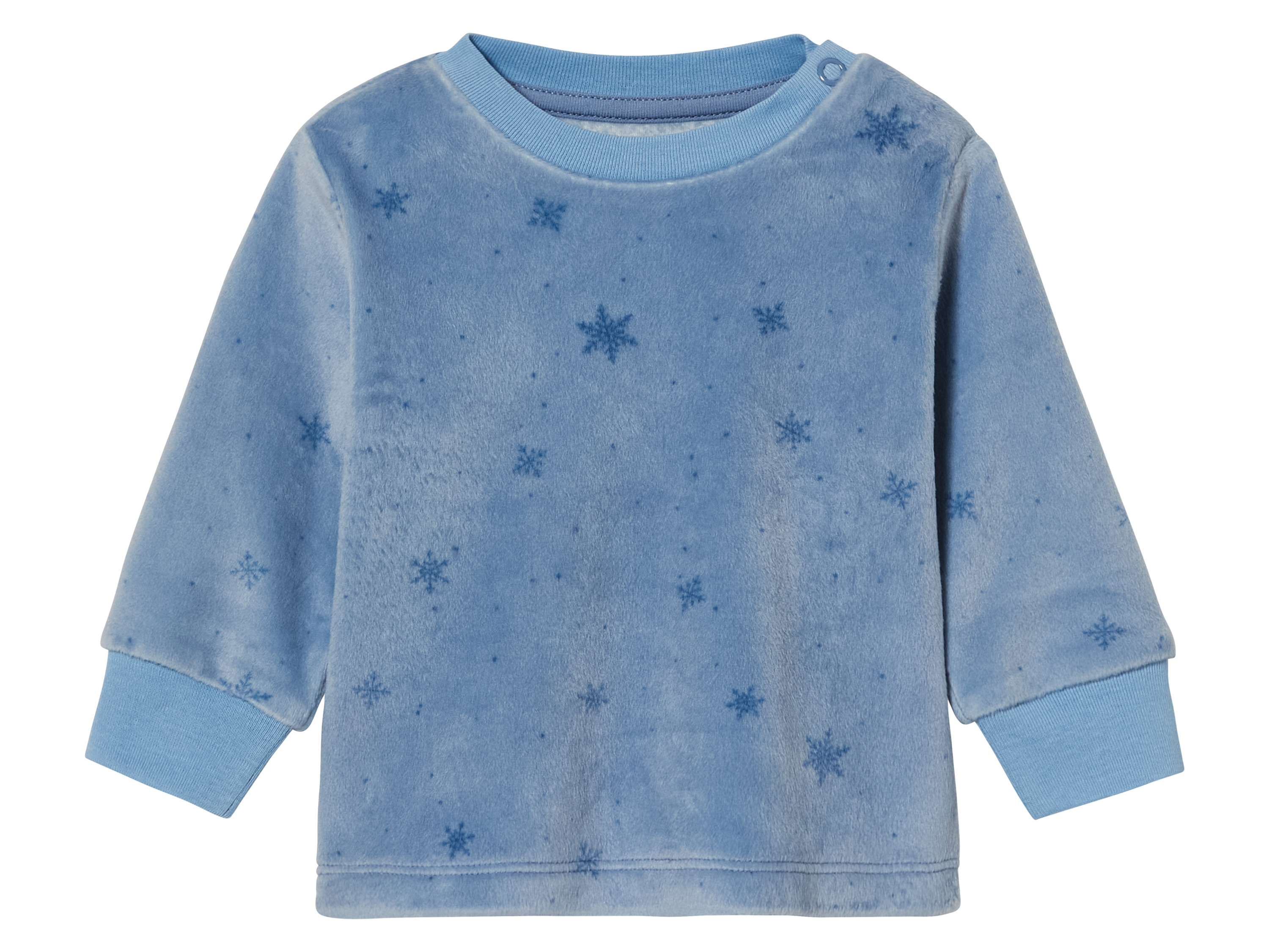 Thumbnail - lupilu® Baby Jungen Pyjama Velours (Hellblau, 50/56)