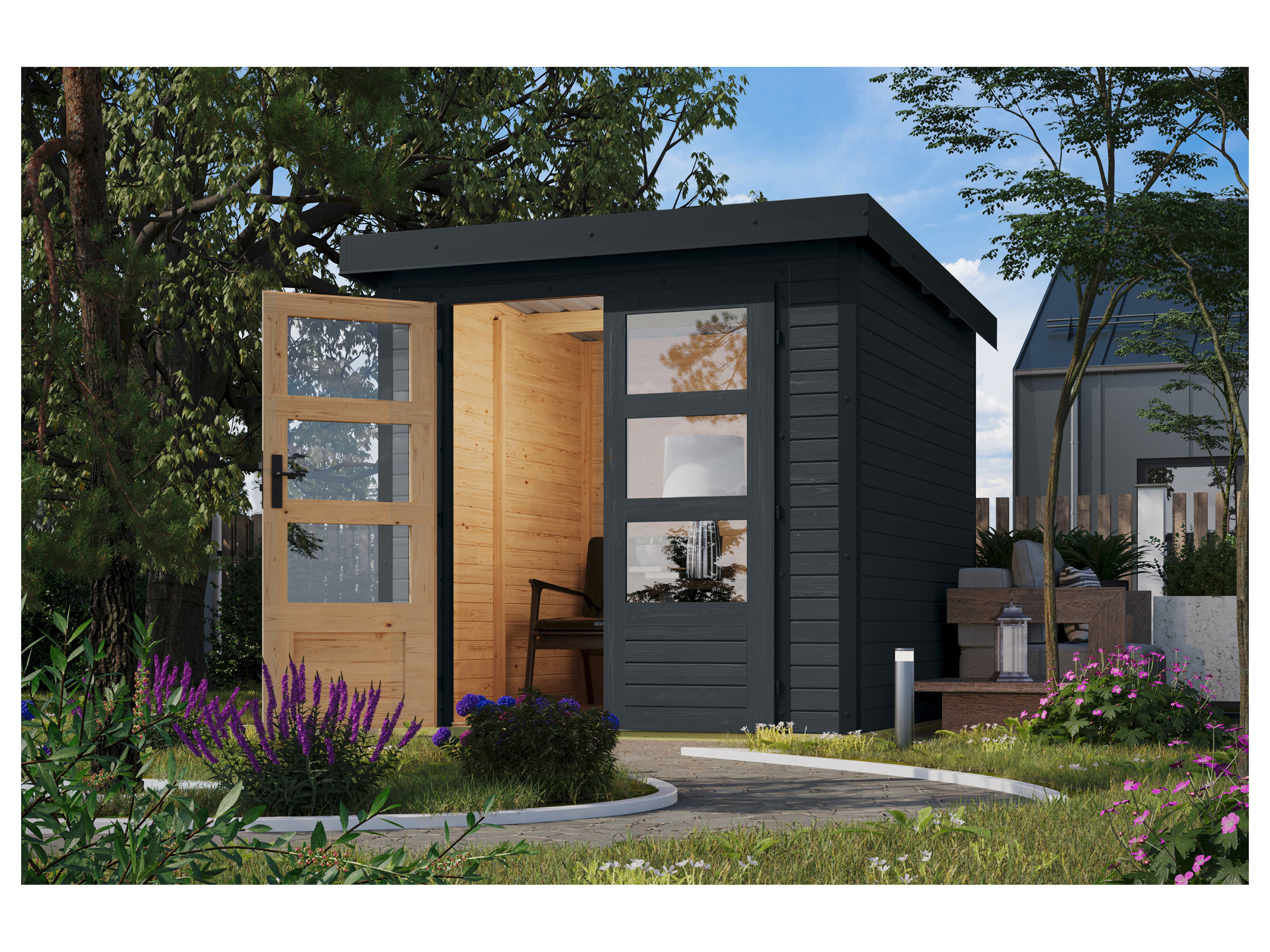 KARIBU Gartenhaus Hybrido 19 mm – Bild 4 von 4