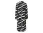 Langes Zebra-Musterkleid.