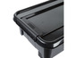 Schwarze Aufbewahrungsbox mit Deckel der Marke Plast Team.