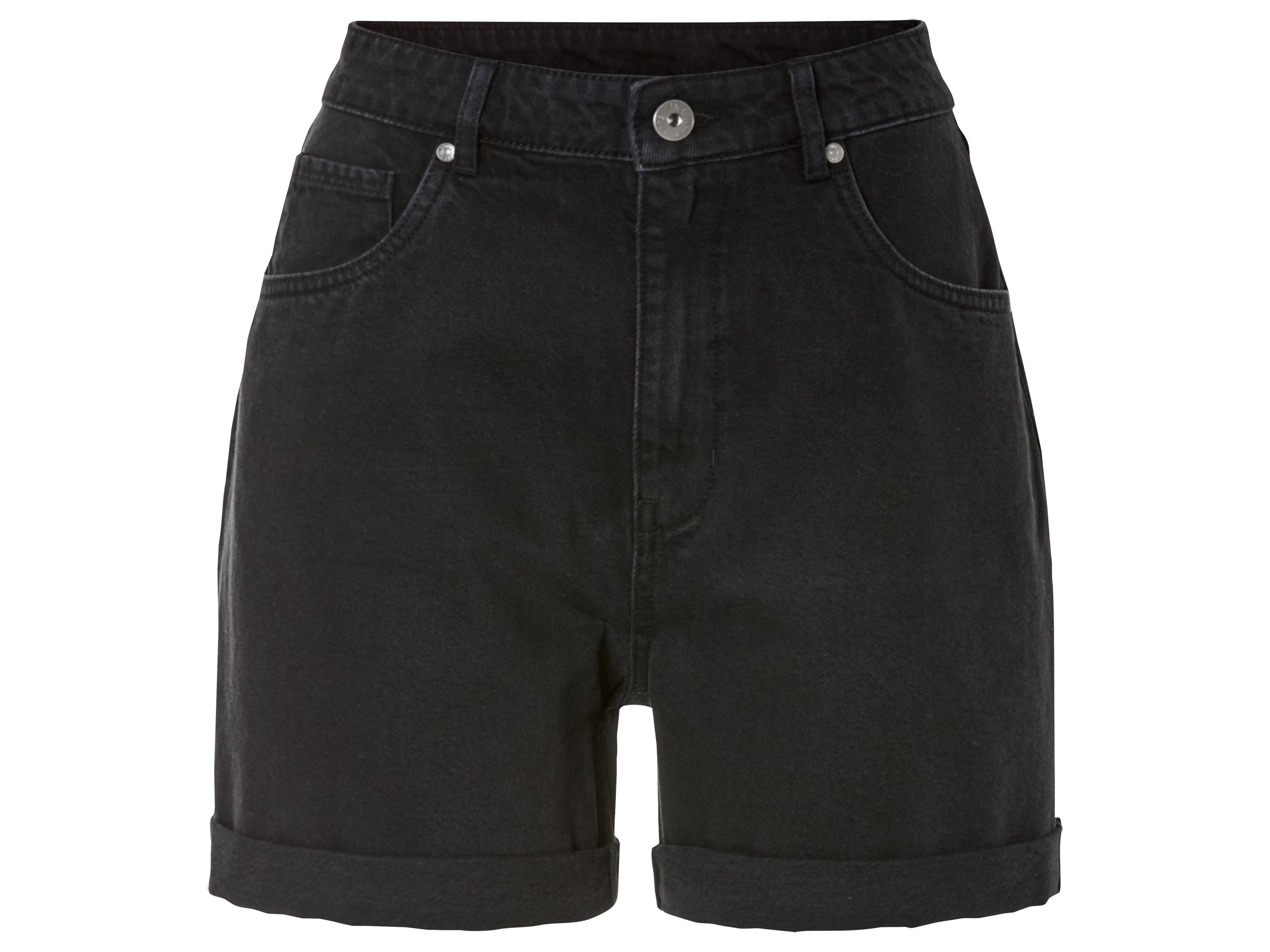 esmara® Damen Jeansshorts (Schwarz, 36) | 04335747040054