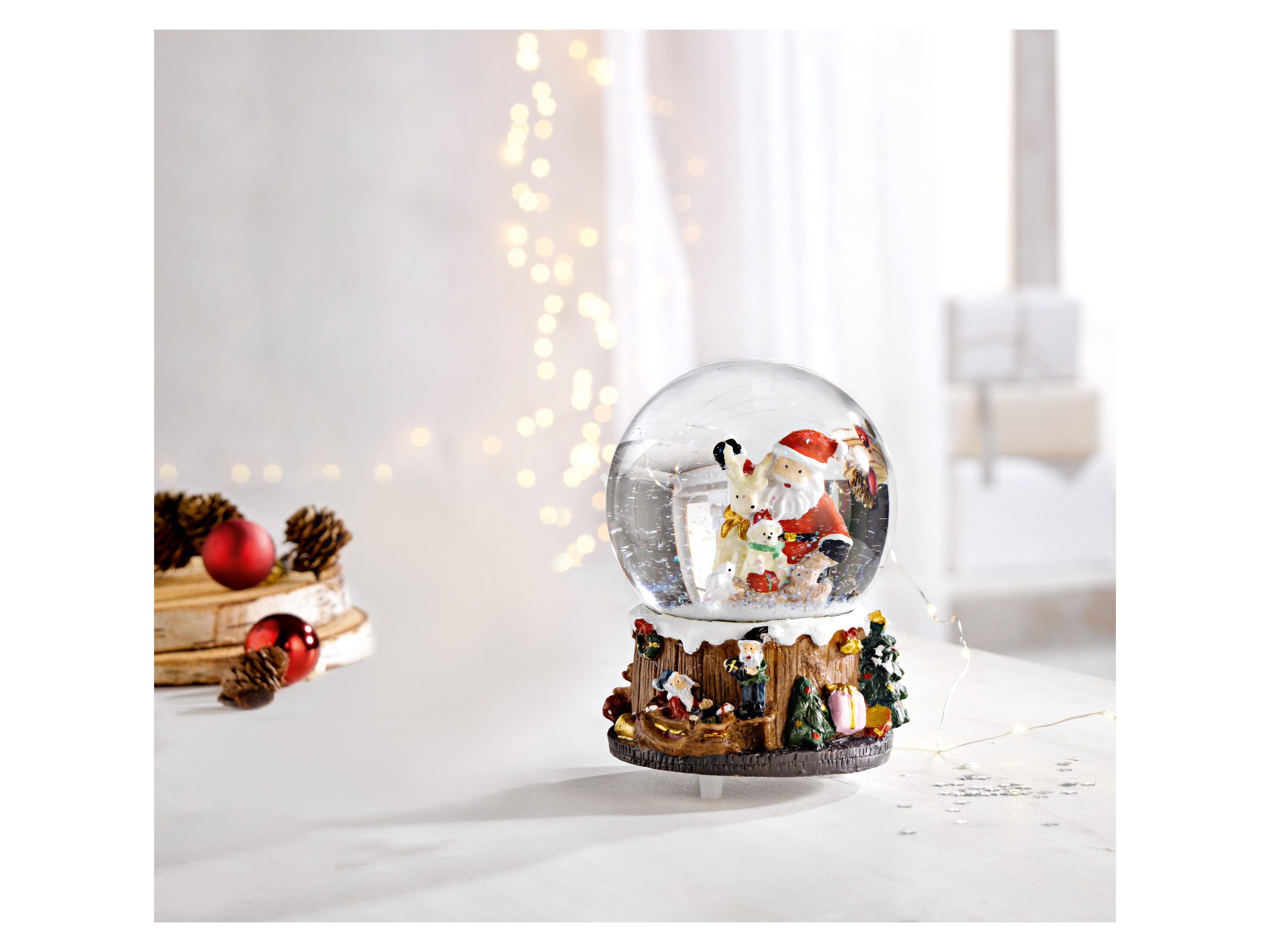 Thumbnail - LIVARNO home Schneekugel-Spieluhr (Weihnachtsmann)