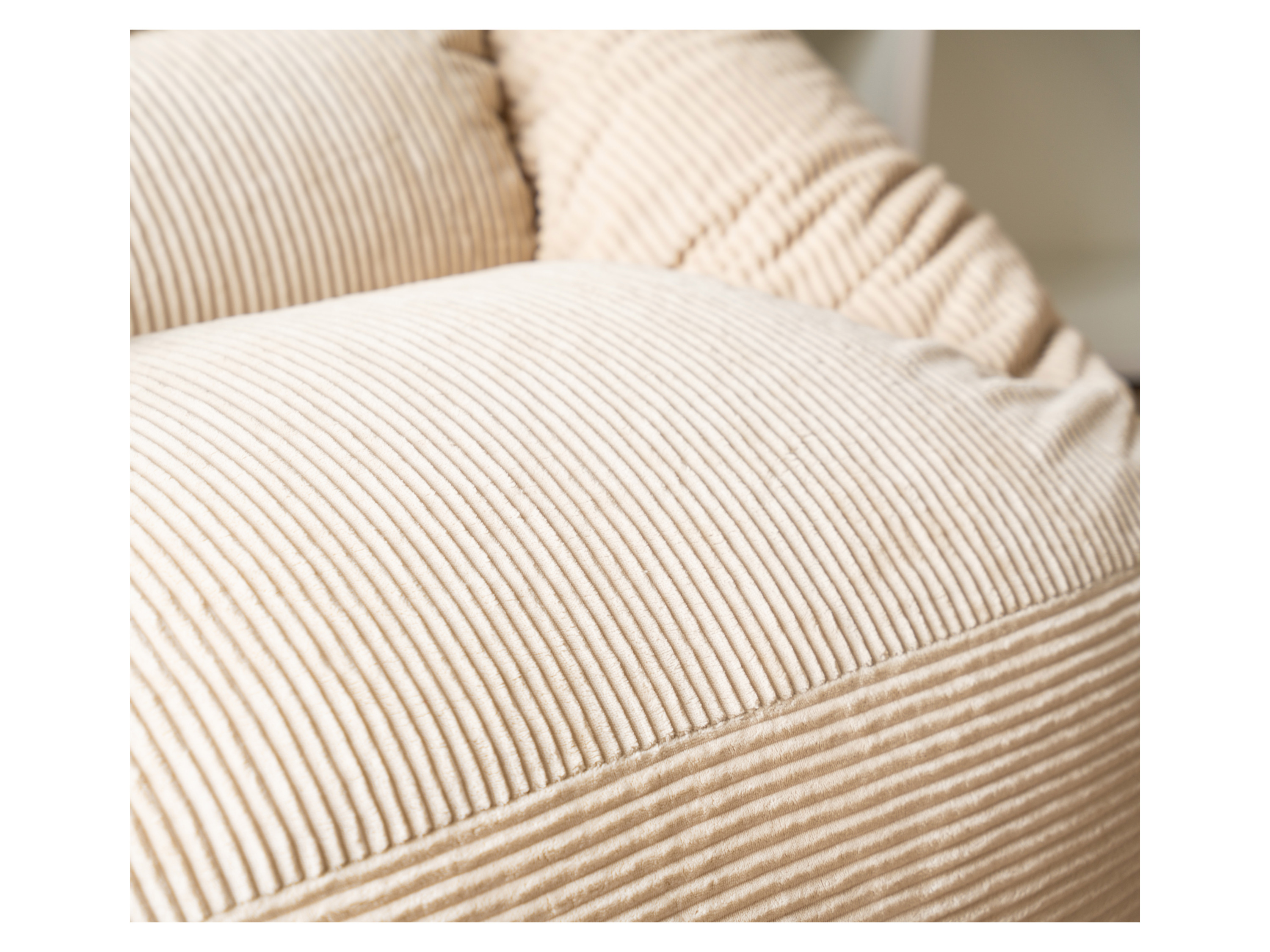 Thumbnail - HOME DELUXE Sitzsack COZY inkl. Hocker (Beige)