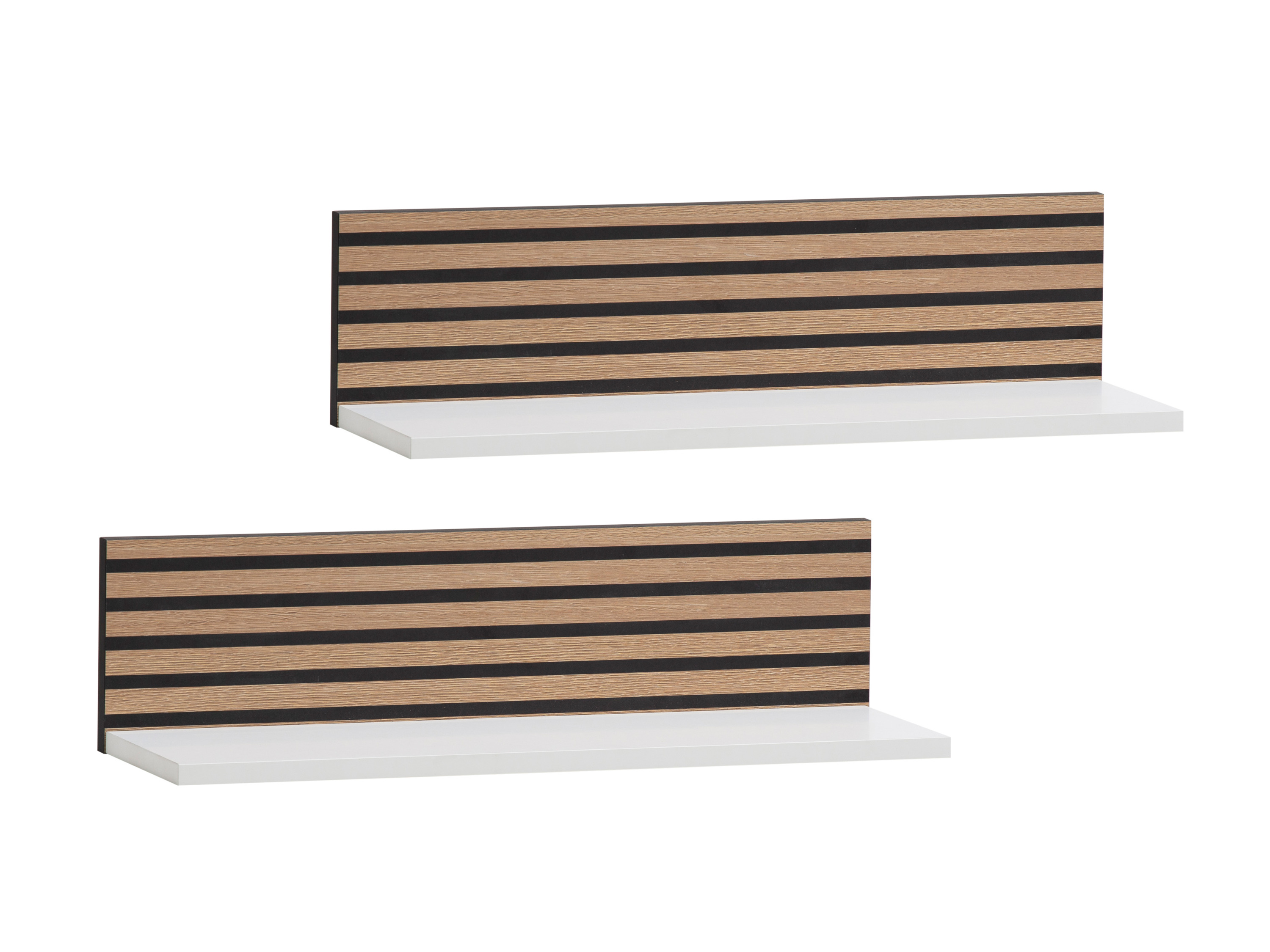 SCHILDMEYER Wandregal Ryker 2er Set (mattweiß)