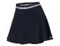 Dunkler Tennisrock mit Kontraststreifen.