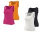 Damen-Tanktops in Fuchsia, Orange, Weiß und Schwarz