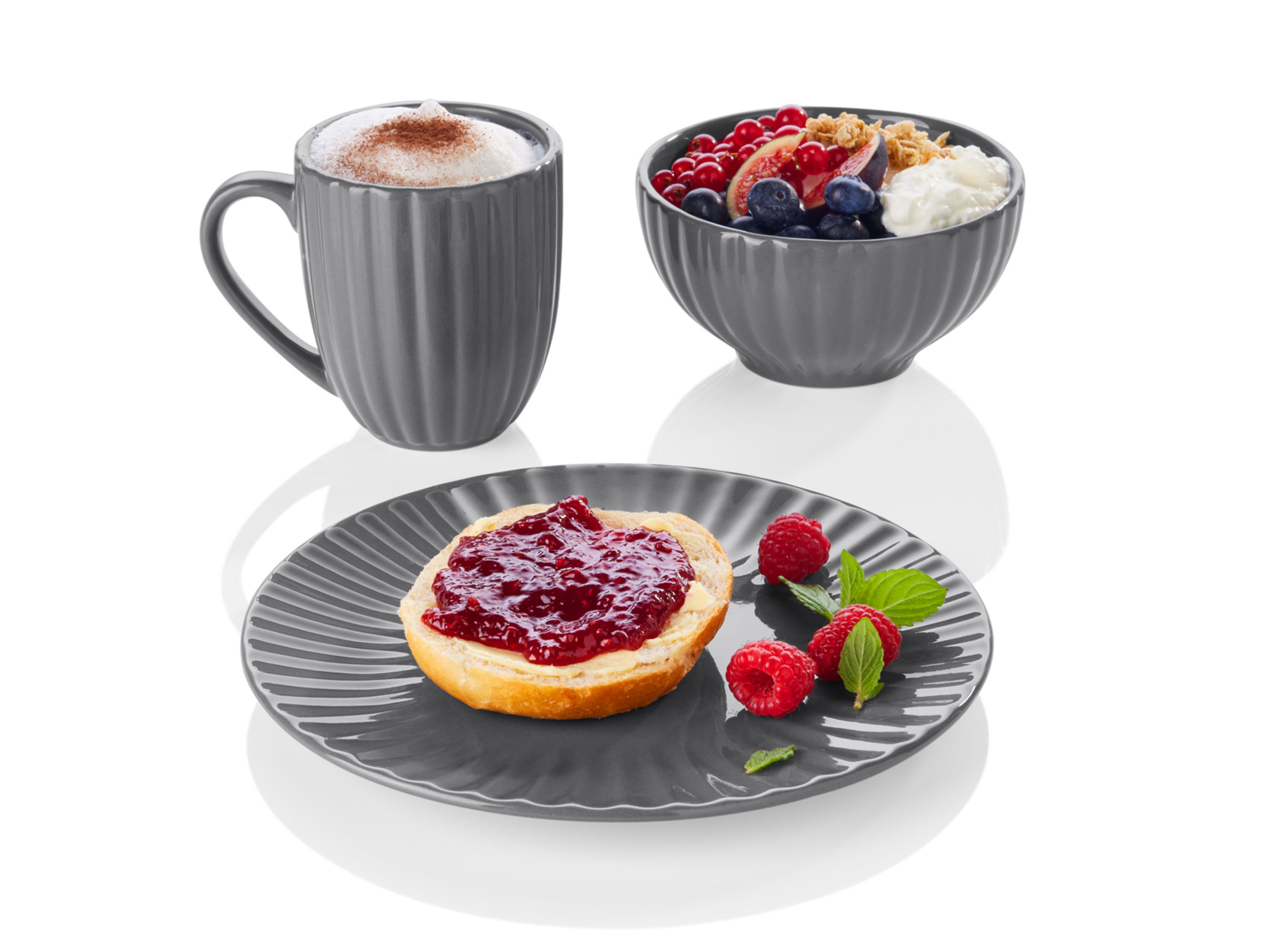 Thumbnail - LIVARNO home Kombiservice 18 tlg. Set (Grau)""