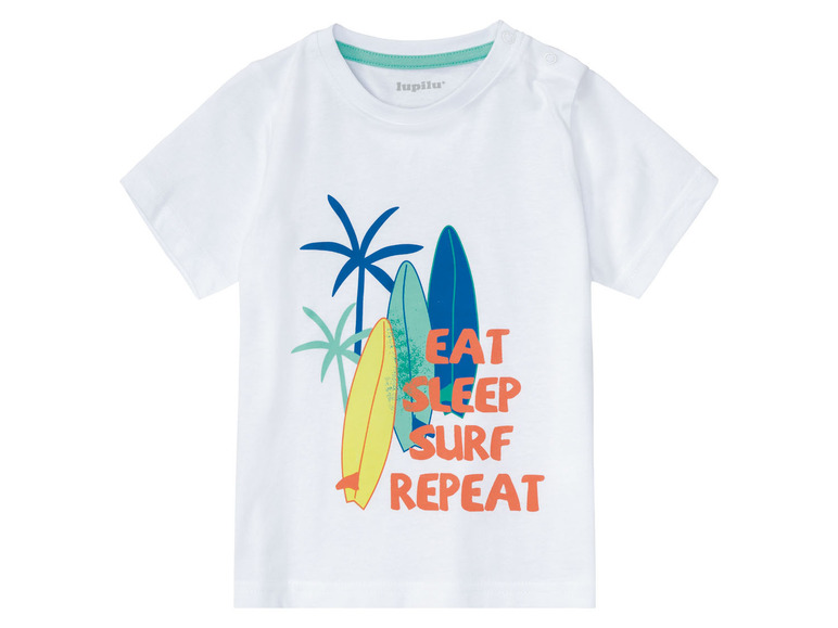 Gehe zu Vollbildansicht: lupilu® Kleinkinder Jungen T-Shirt, 2 Stück, weiche Single-Jersey-Qualität - Bild 3