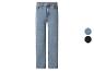 Hellblaue Jeans mit geradem Bein und zwei Farboptionen: Hellblau und Schwarz.