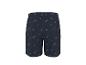 Marineblaue Badeshorts mit Wellenmuster