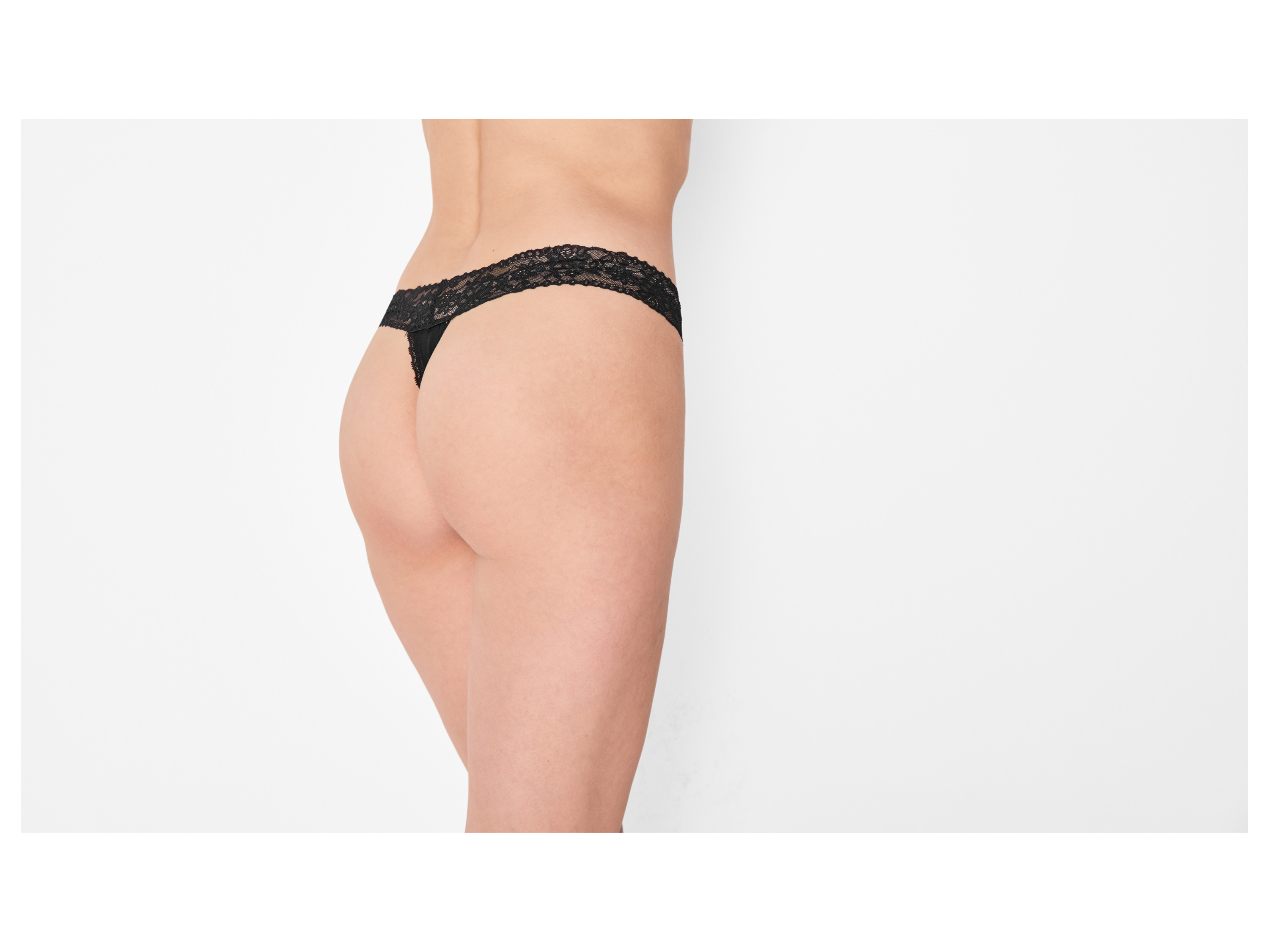 Thumbnail - esmara® Damen String mit Spitze 5 Stück (Schwarz, L(44/46))