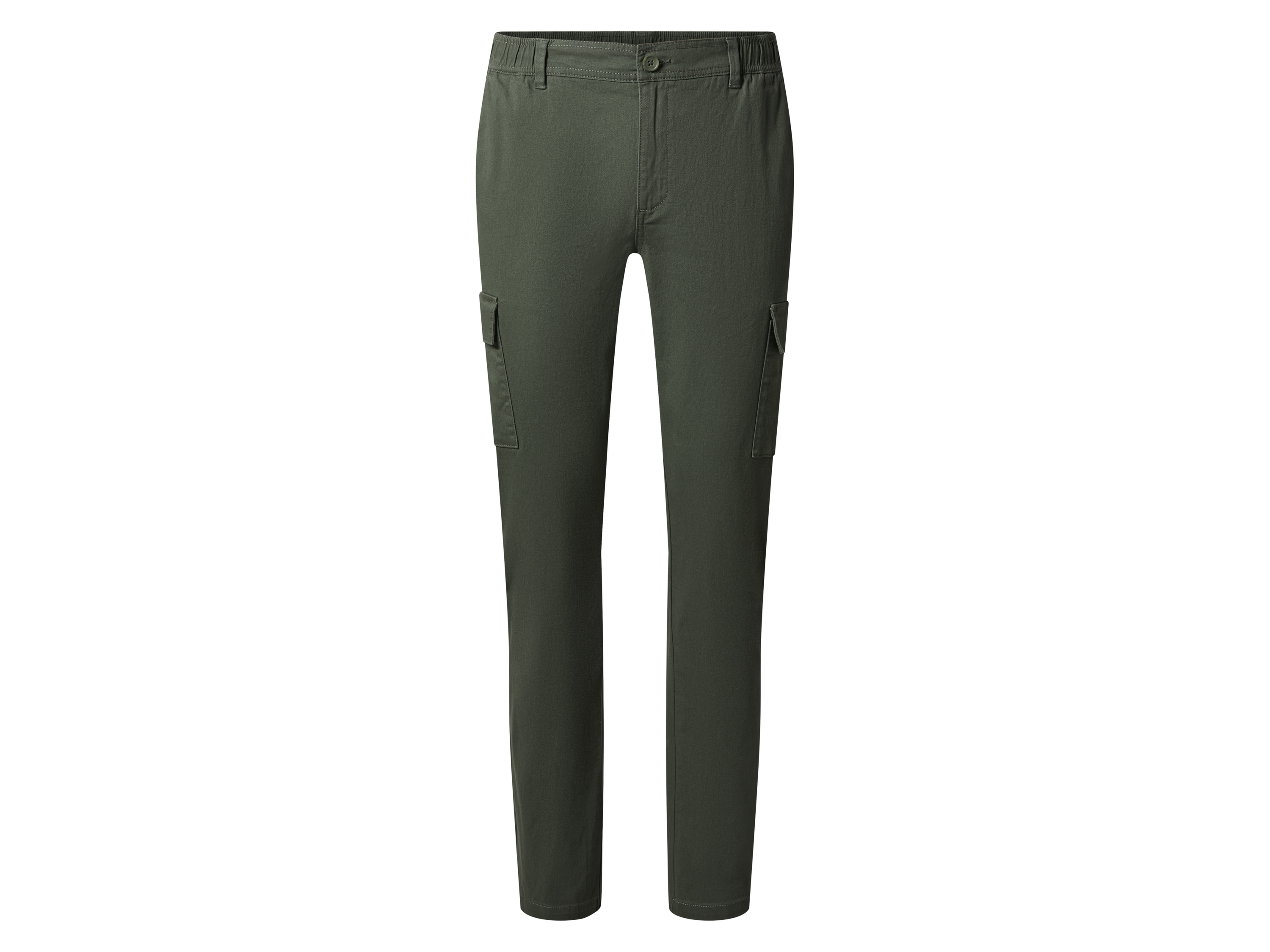ESMARA MEN Herren Cargohose, mit seitlichen Eingrifftaschen (Dunkelgrün, XL (56/58))