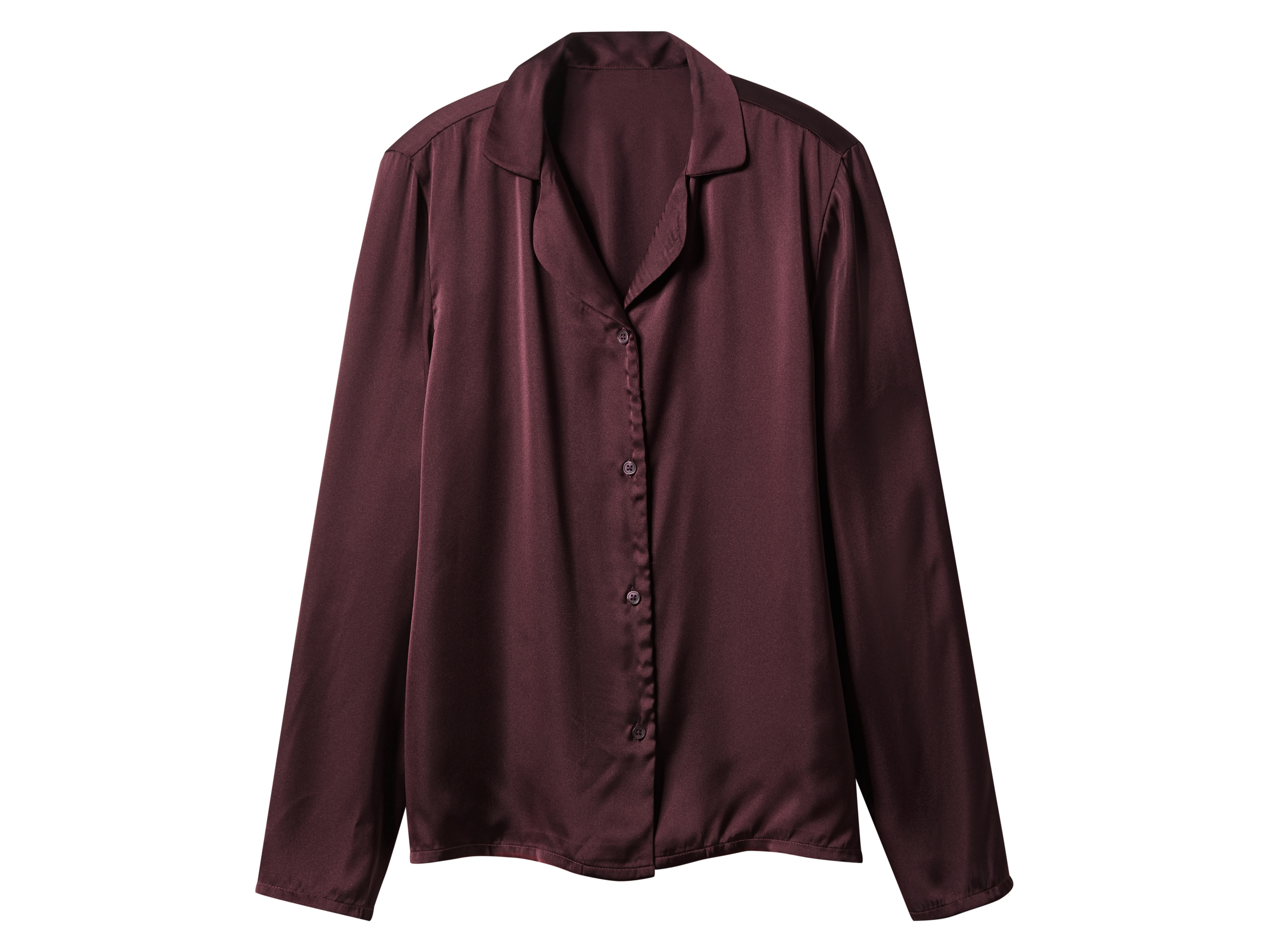 Thumbnail - esmara® Damen Satin-Pyjama (Burgunderrot, L(44/46))