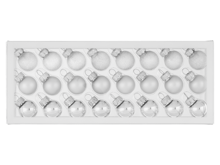 LIVARNO® Weihnachtsbaumkugeln, aus Glas