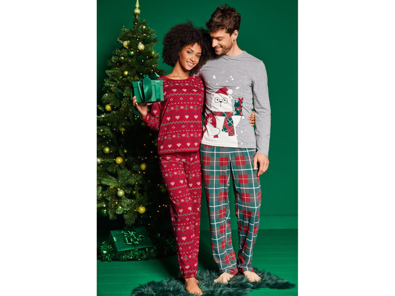 Gehe zu Vollbildansicht: LIVERGY® Herren Pyjama mit weihnachtlichen Motiven - Bild 9