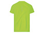 Ein leuchtend grünes T-Shirt mit kurzen Ärmeln, geeignet für Sport.