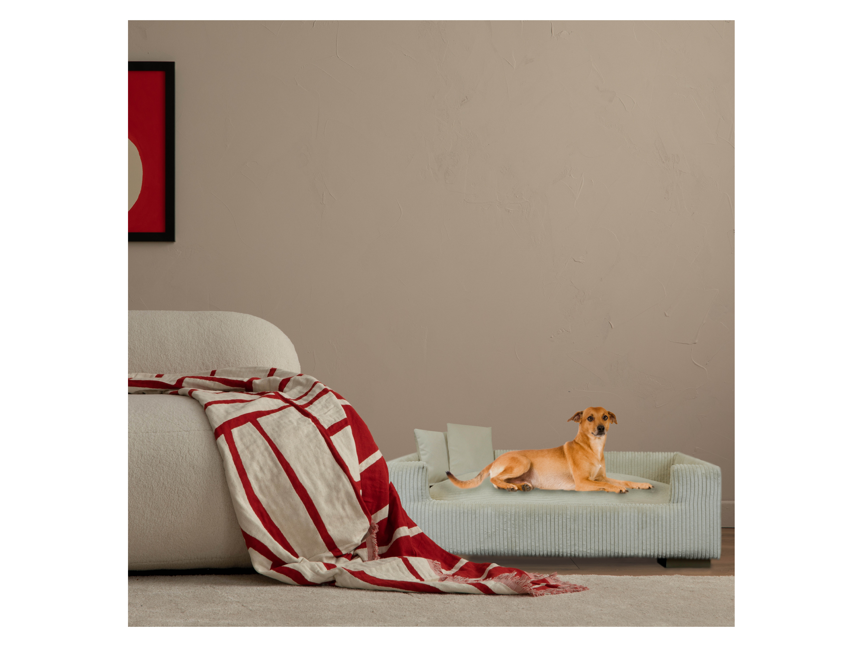 Thumbnail - ROHRSCHNEIDER Tierbett Hudson (Beige)
