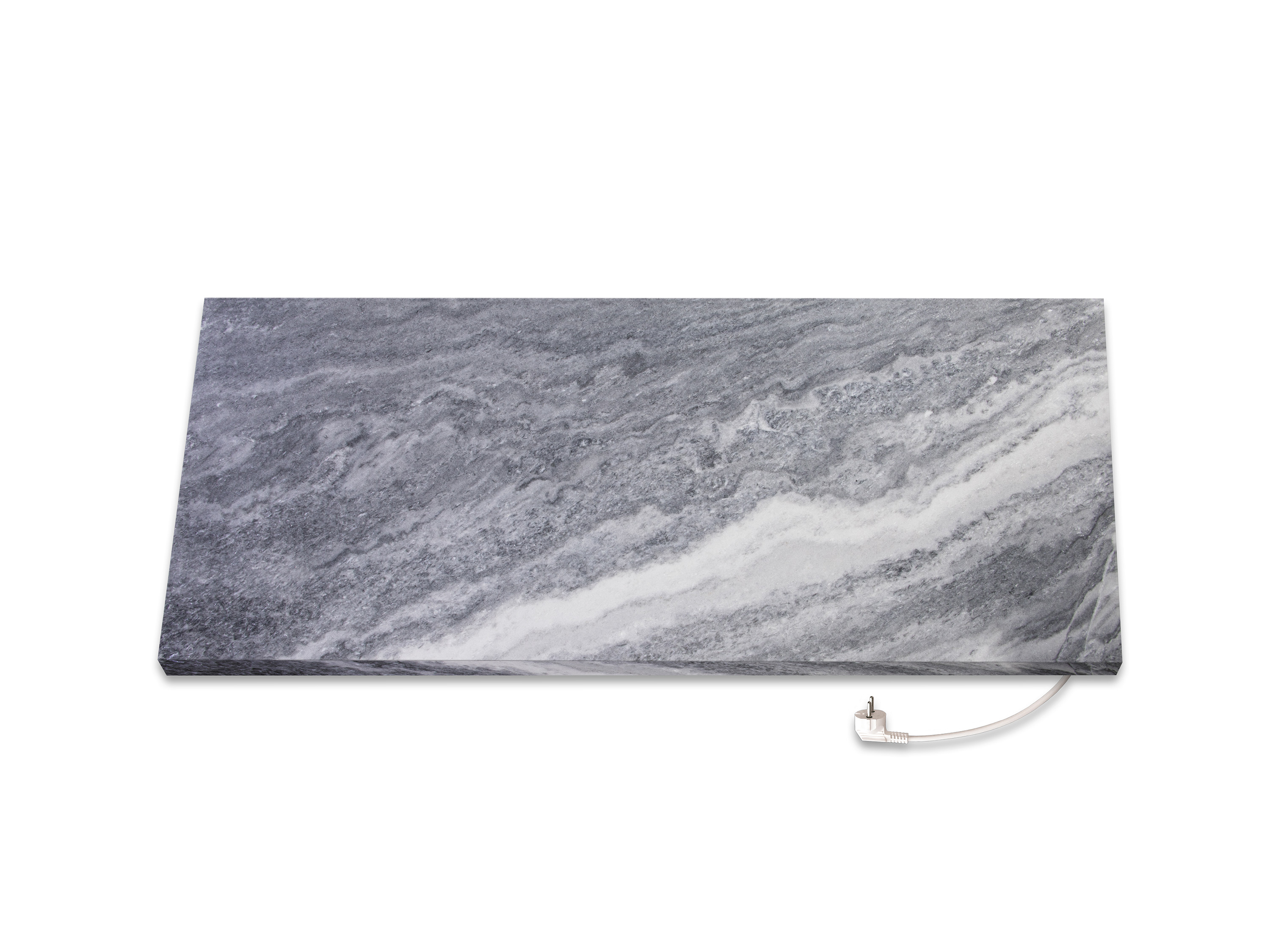 marmony® Marmor Infrarot-Heizkörper inkl. Thermostat MTC-40 (Carrara-anthrazit, 100 x 40 cm (800 Watt)) | 04050651030105