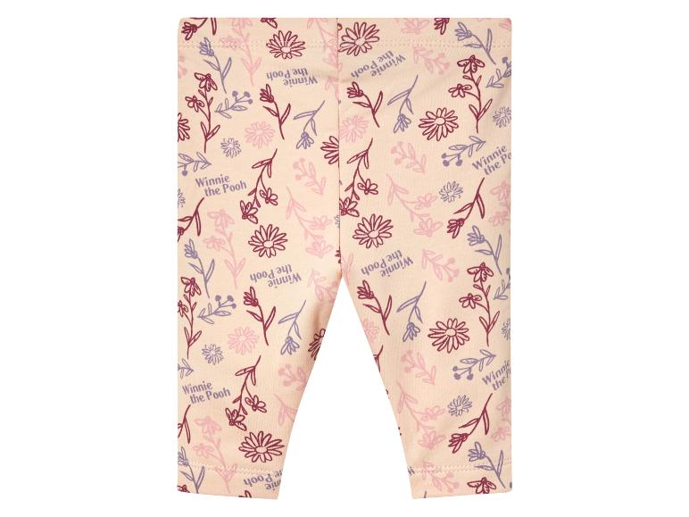 Winnie the Pooh Leggings mit Blumenmuster.