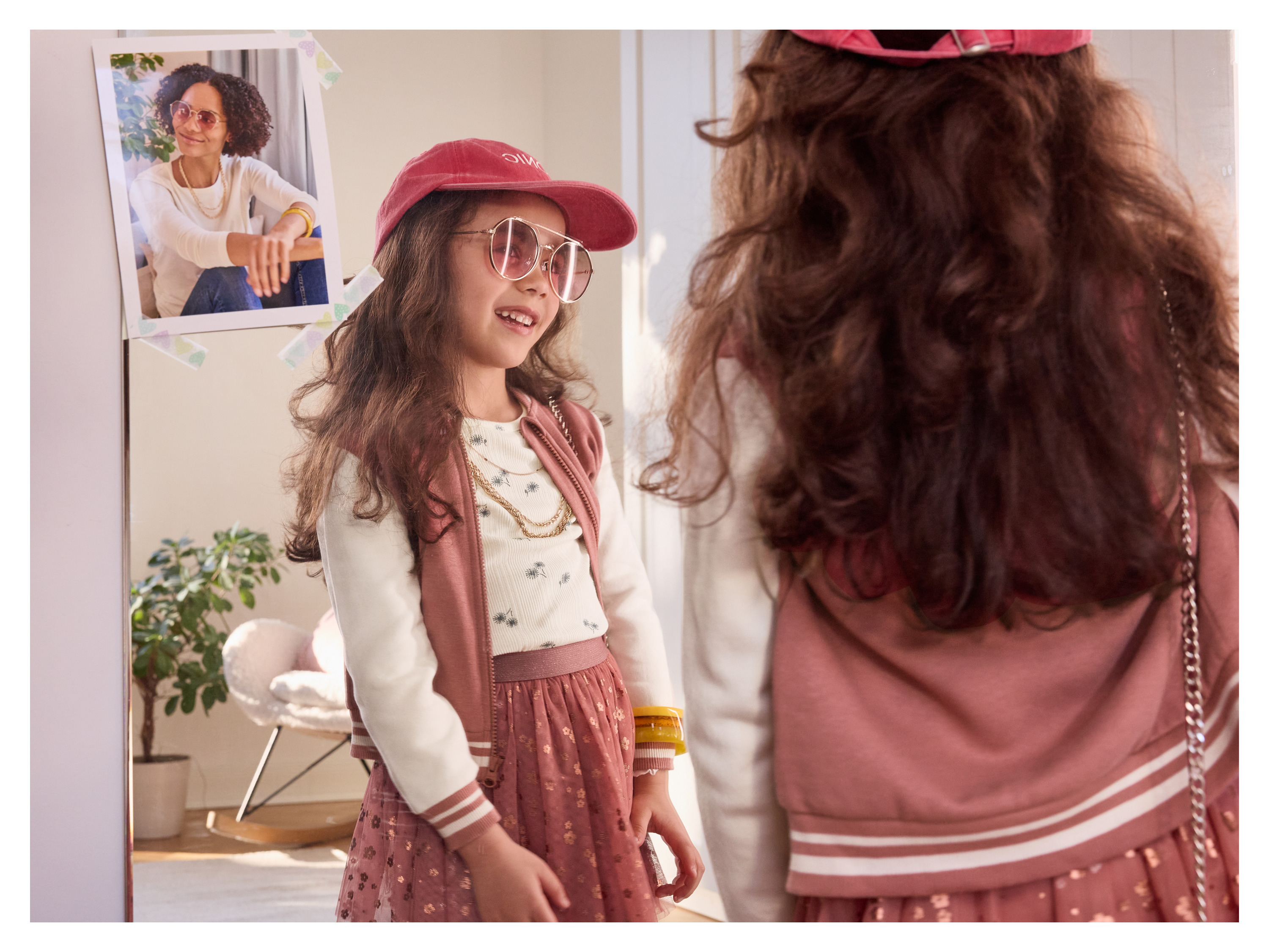 Thumbnail - lupilu® Geripptes Kinder-Langarmshirt, mit Baumwolle (Weiß, 98/104)